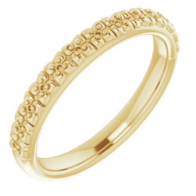 14K Yellow .03 CTW Diamond Stackable Ring