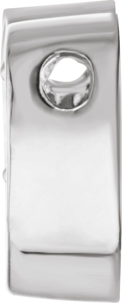 Alternative view of Natural Mozambique Garnet Family Heart Slide Pendant – 14K White Gold