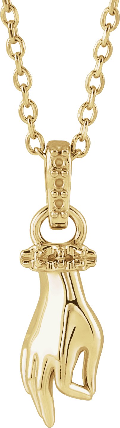 Hand of Buddha Necklace or Pendant