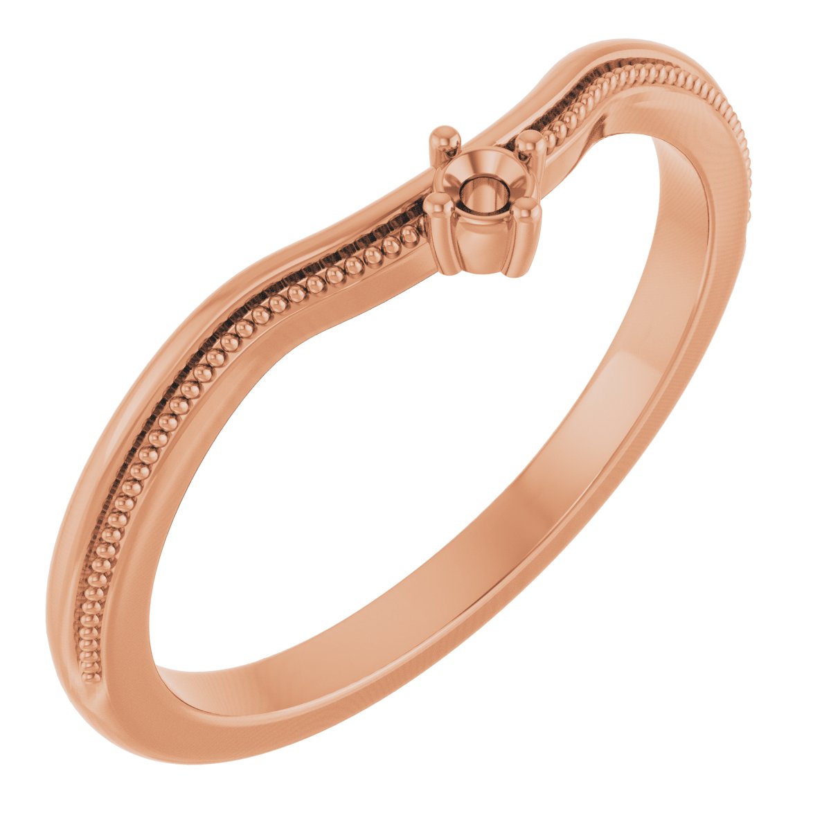 Milgrain Accented Contour Band