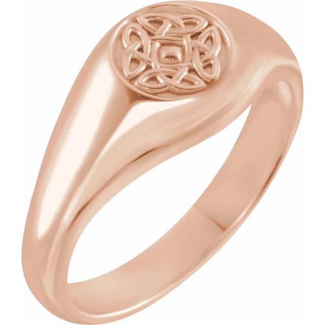 14K Rose Celtic-Inspired Ring