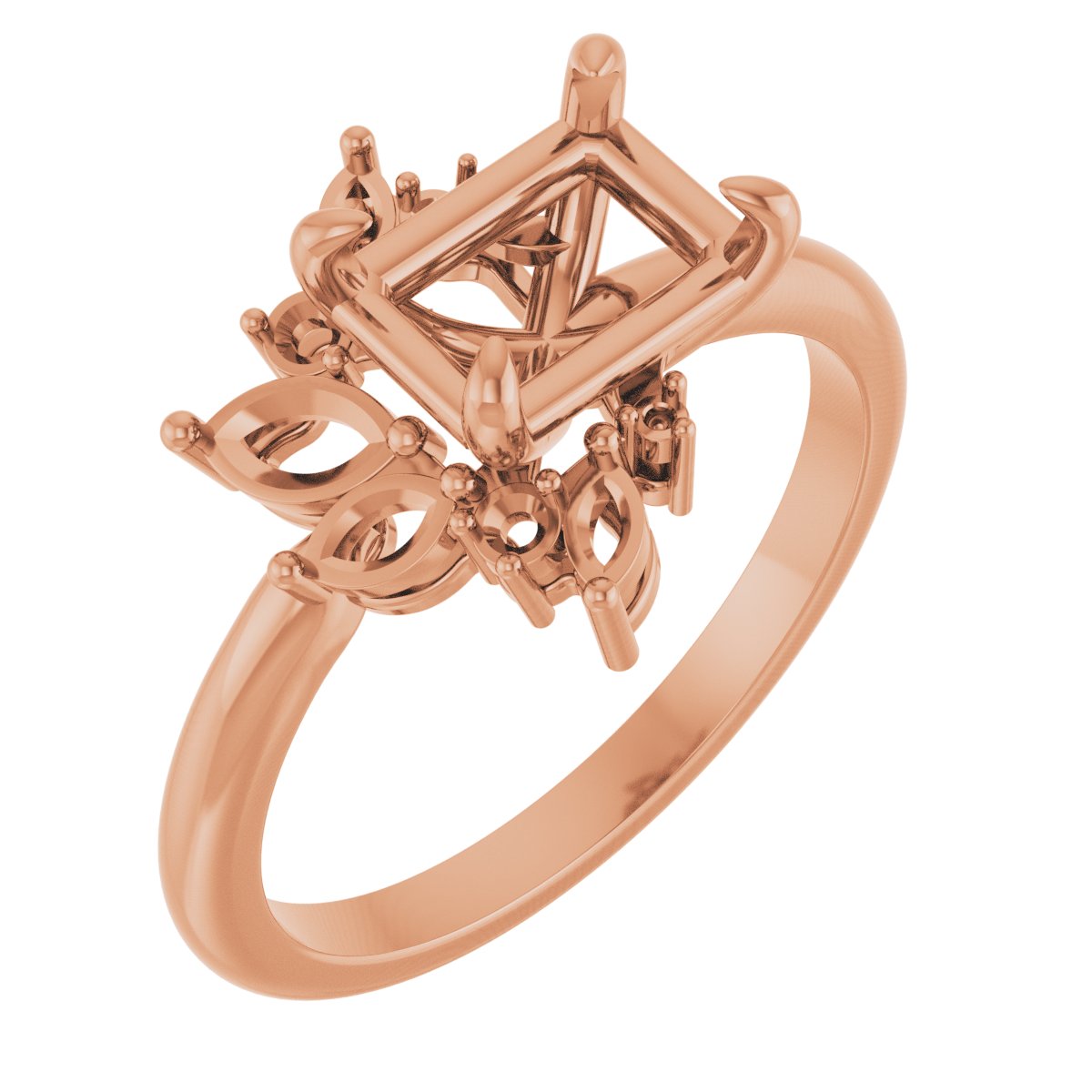 Accented Engagement Ring or Band