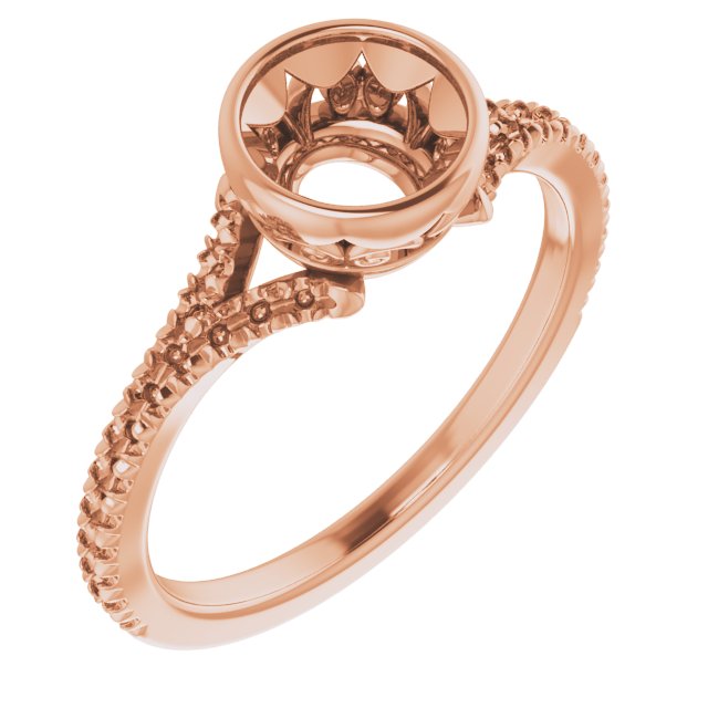Bezel-Set Accented Engagement Ring or Band