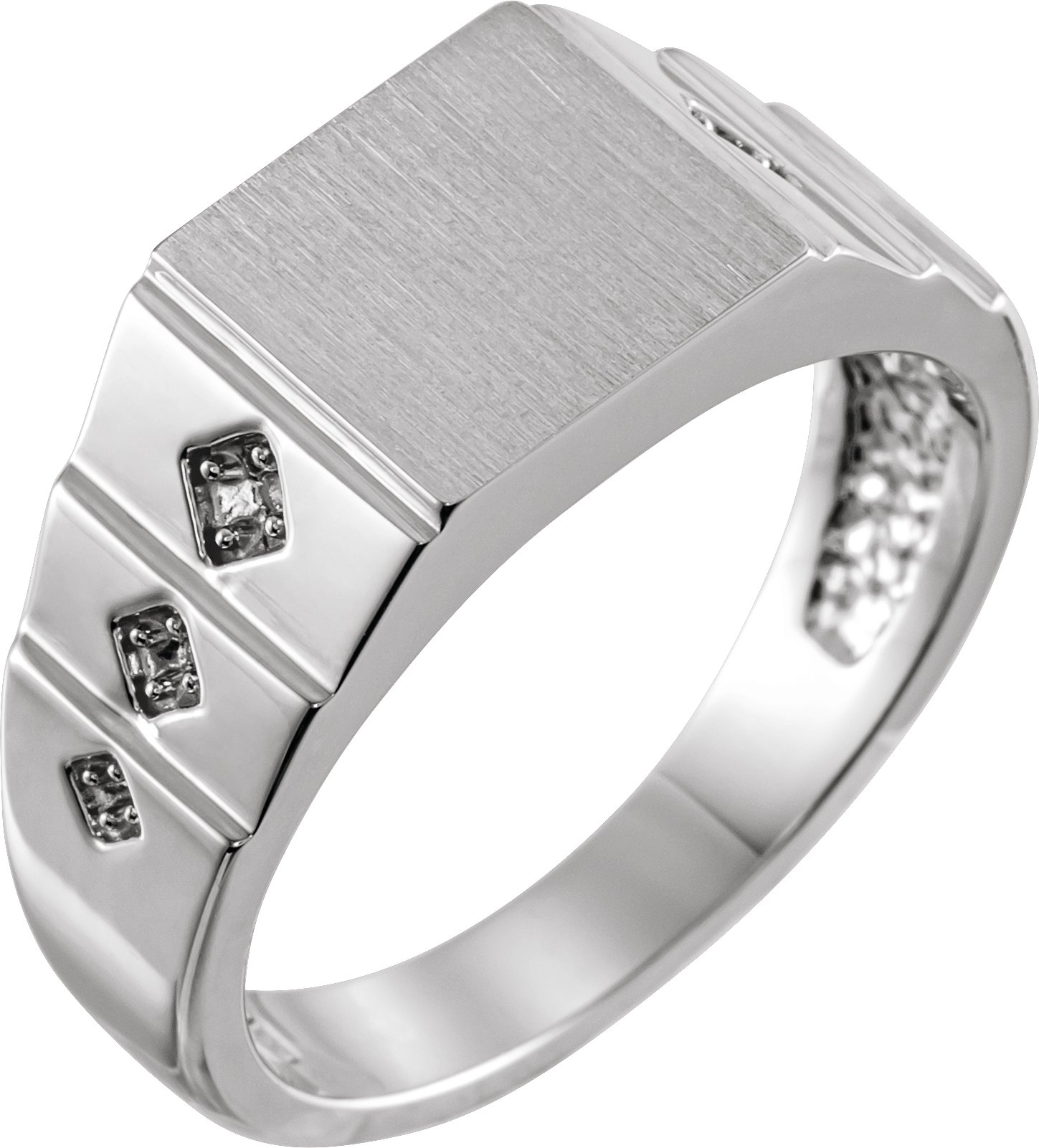 Geometric Signet Ring