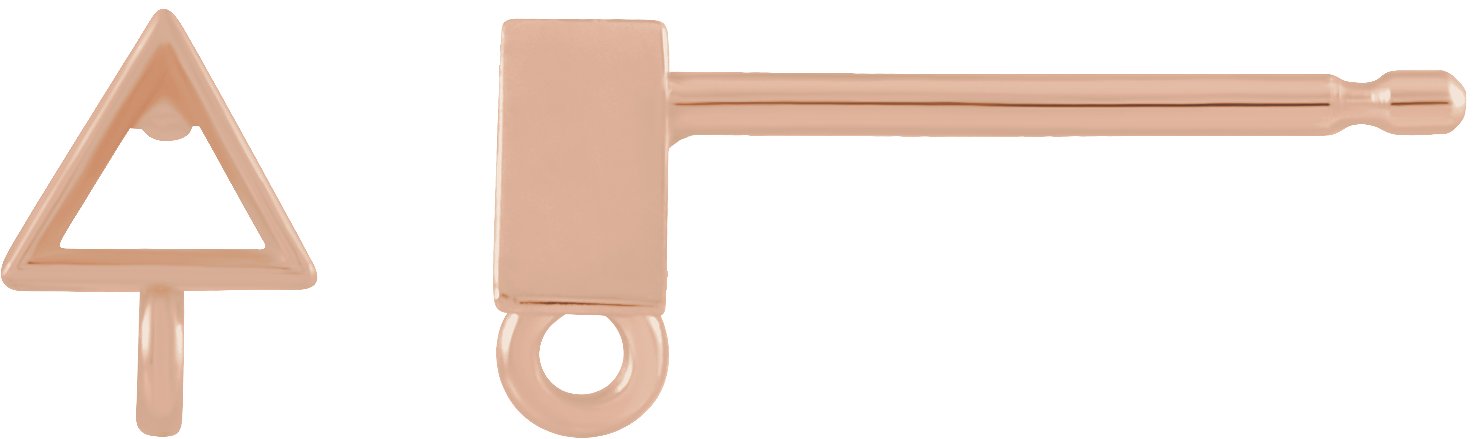 Bezel-Set Earring Top