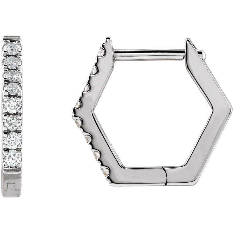 Geometric Huggie Earrings