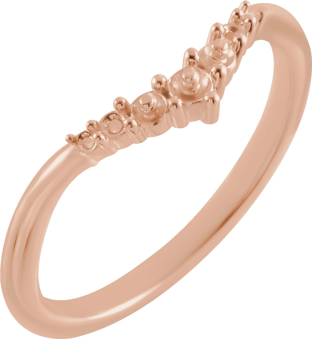 Graduated Pearl Contour Band