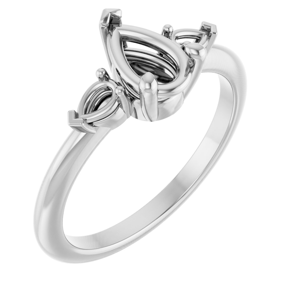 Accented Engagement Ring or Band