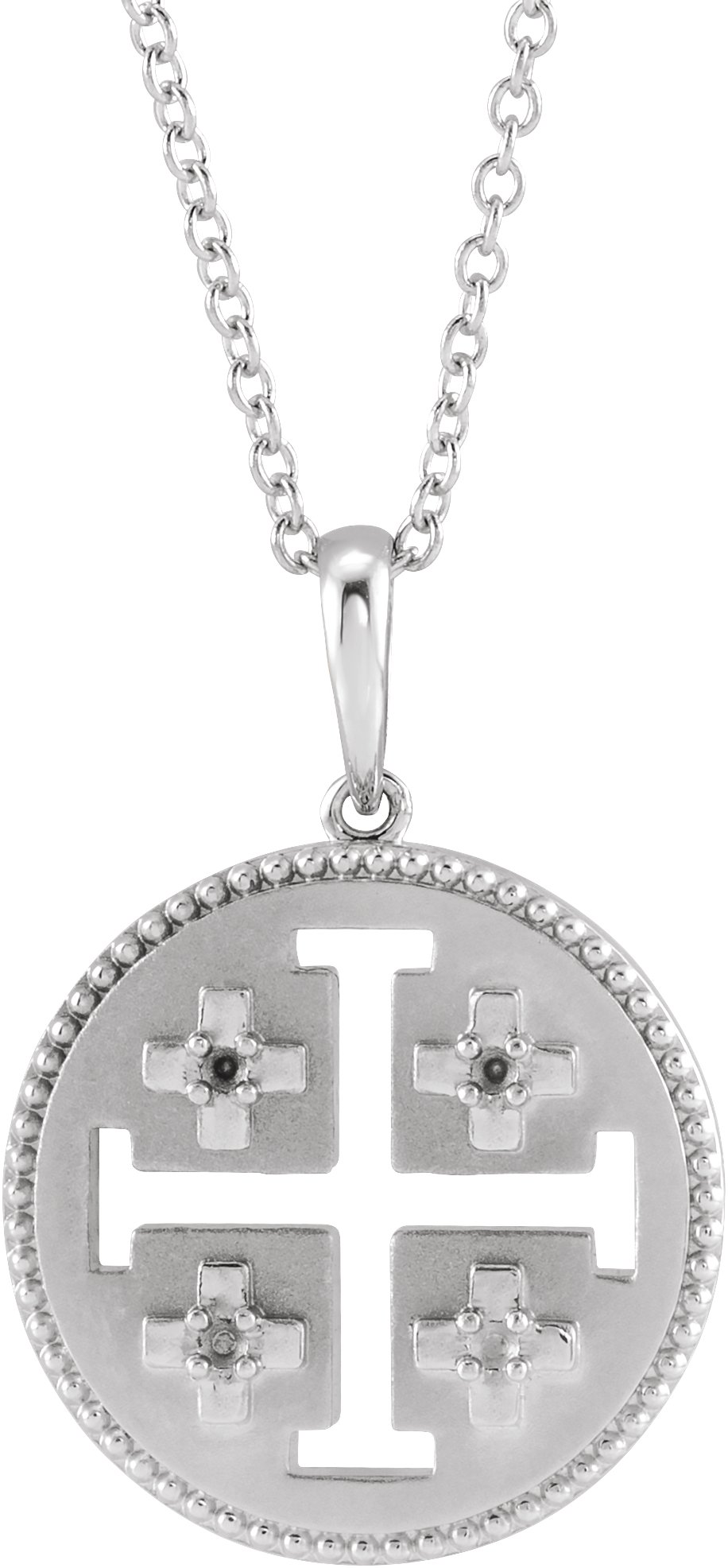 Jerusalem Cross Necklace or Pendant