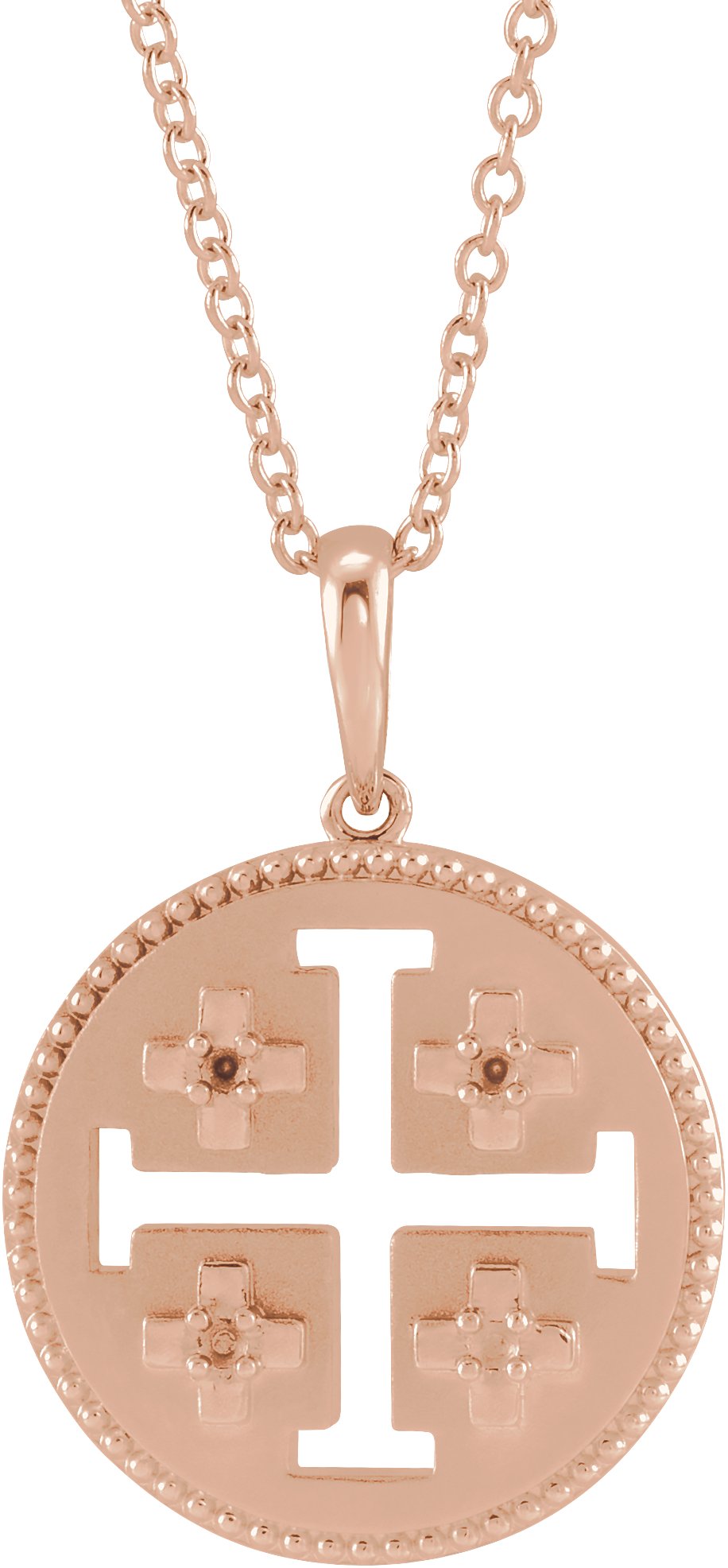 Jerusalem Cross Necklace or Pendant