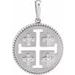 Platinum .025 CTW Natural Diamond Jerusalem Cross Pendant