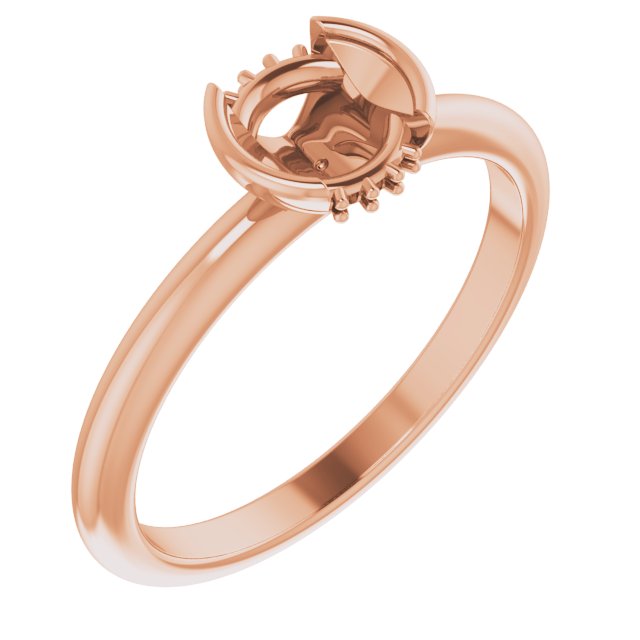 Half-Bezel Accented Engagement Ring or Band