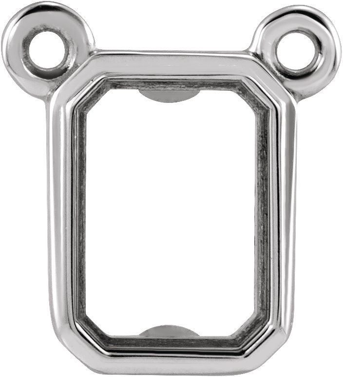 Emerald Bezel-Set Necklace Center