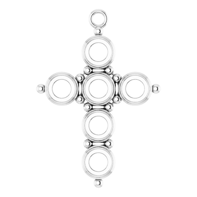 Cabochon Cross Dangle