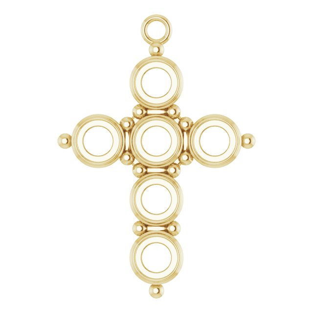 Cabochon Cross Dangle