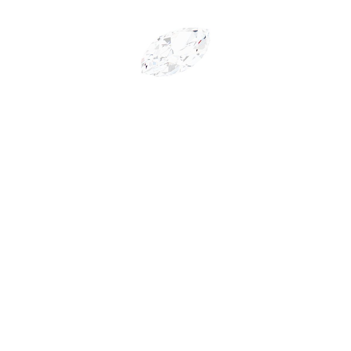 14k White Gold