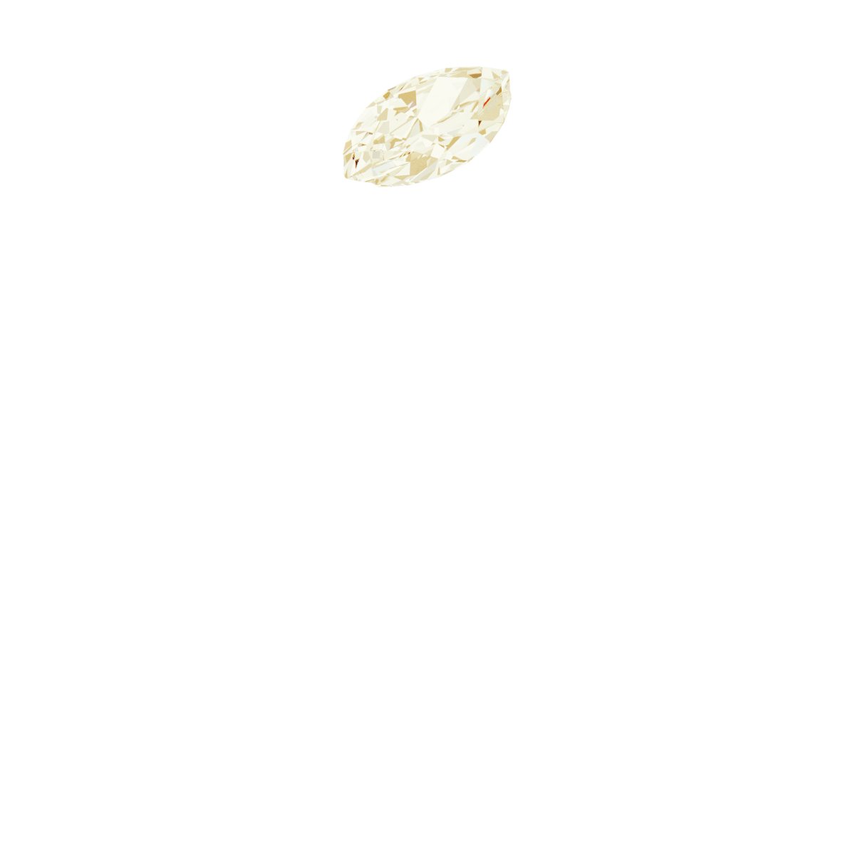 14K Yellow 1/8 CTW Diamond Solitaire Ring