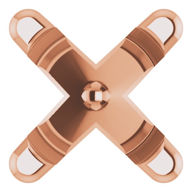 Round 4-Prong Earring Setting