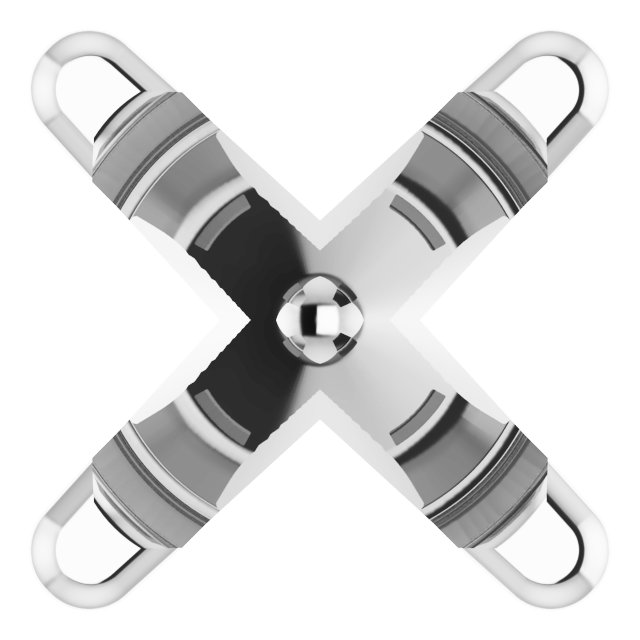 Round 4-Prong Earring Setting