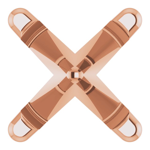 Round 4-Prong Earring Setting