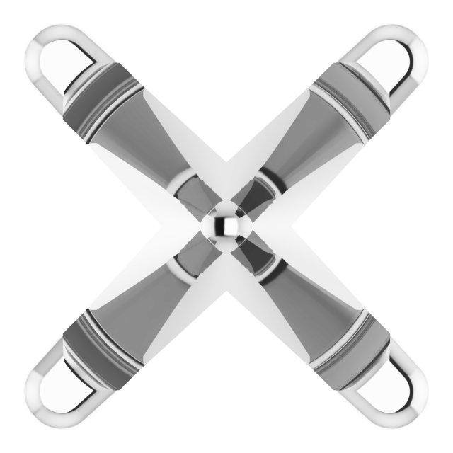 Round 4-Prong Earring Setting