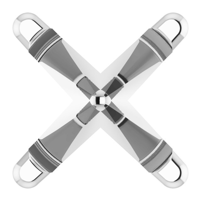 Round 4-Prong Earring Setting