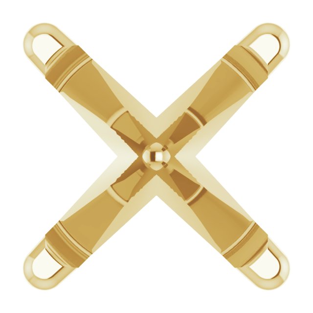 Round 4-Prong Earring Setting