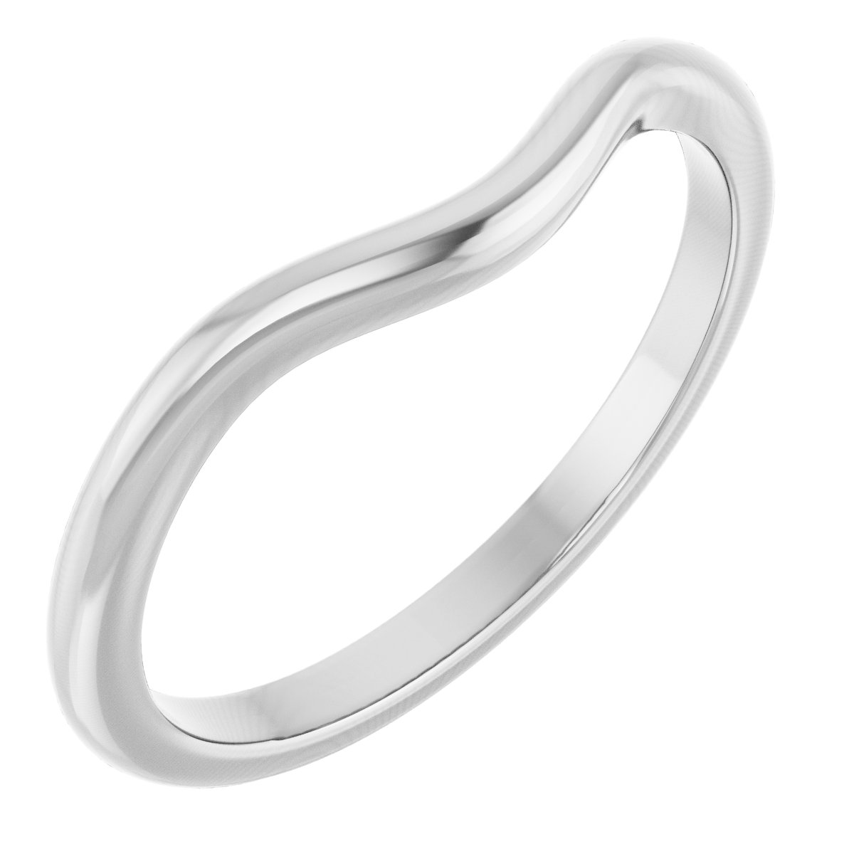 14K White Matching Band