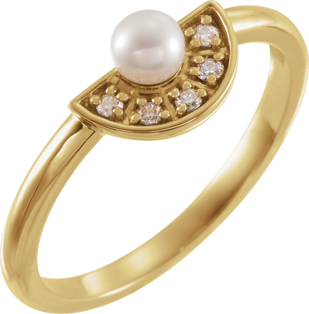 Pearl Fan Ring