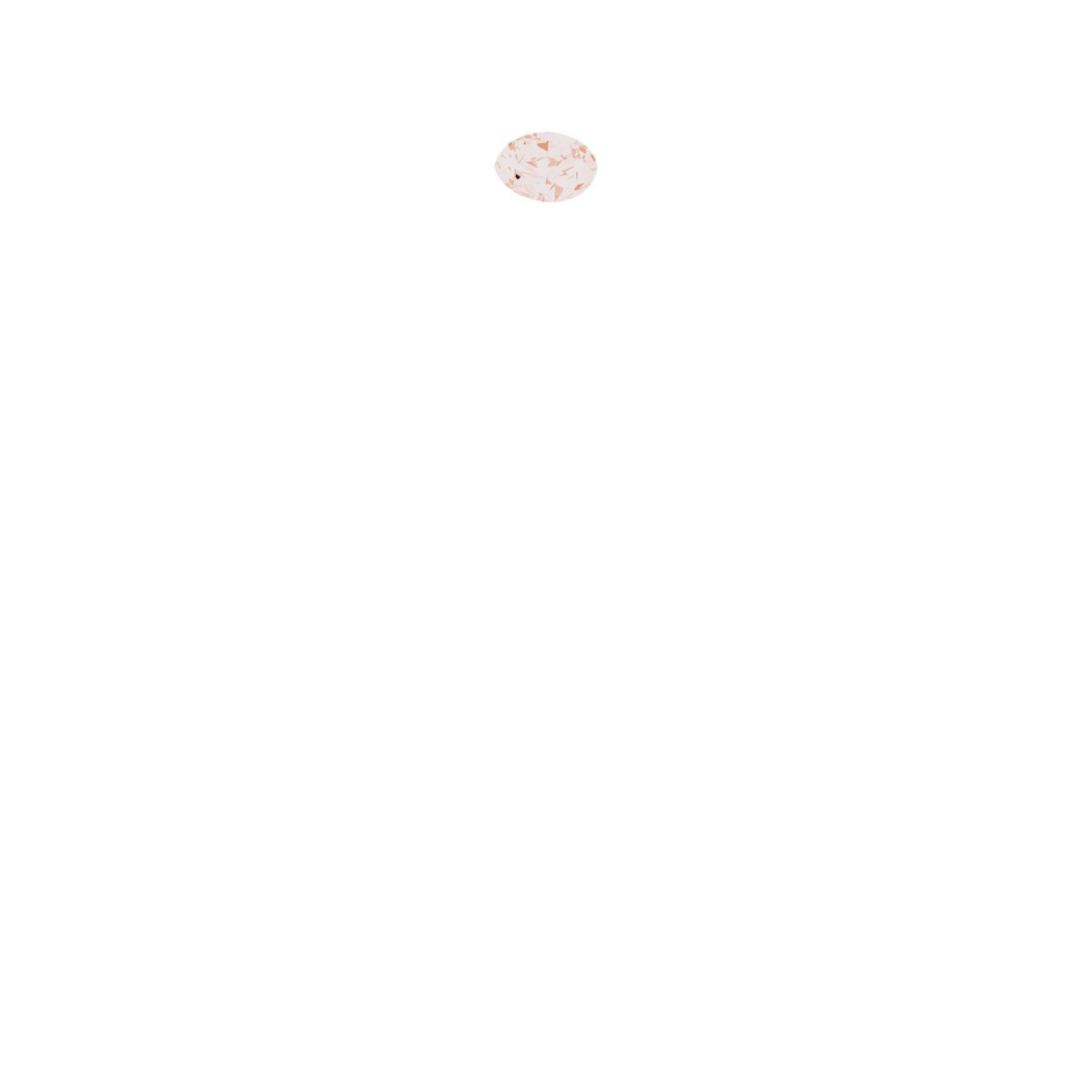 14K Rose .03 CT Diamond Petite Dome Ring Ref 17548280
