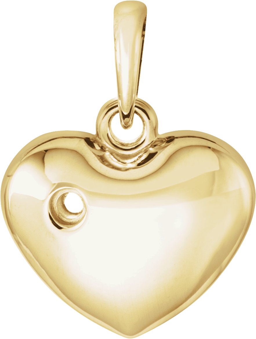 Engravable Heart Pendant