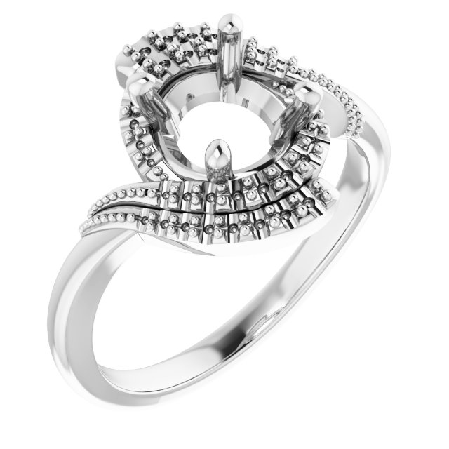 Halo-Style Beaded Ring