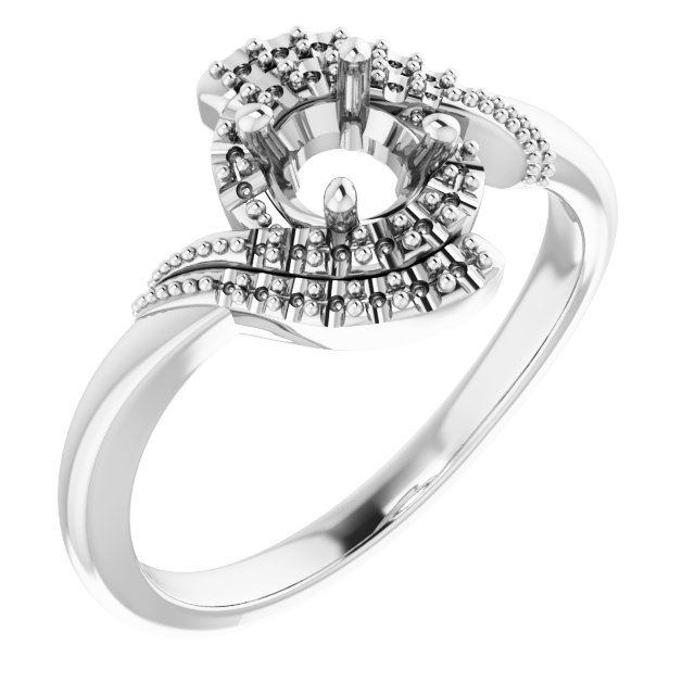 Halo-Style Beaded Ring