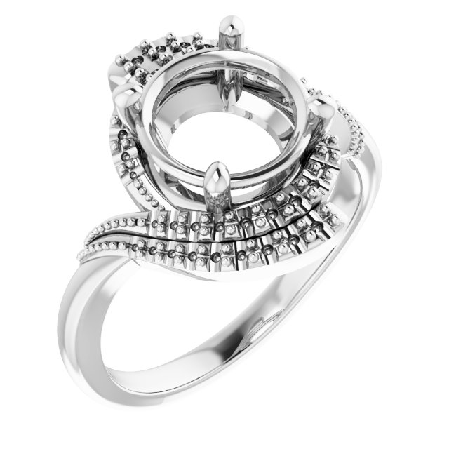 Halo-Style Beaded Ring