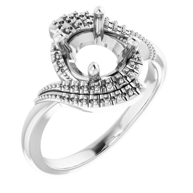 Halo-Style Beaded Ring