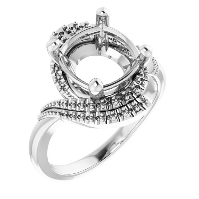 Halo-Style Beaded Ring
