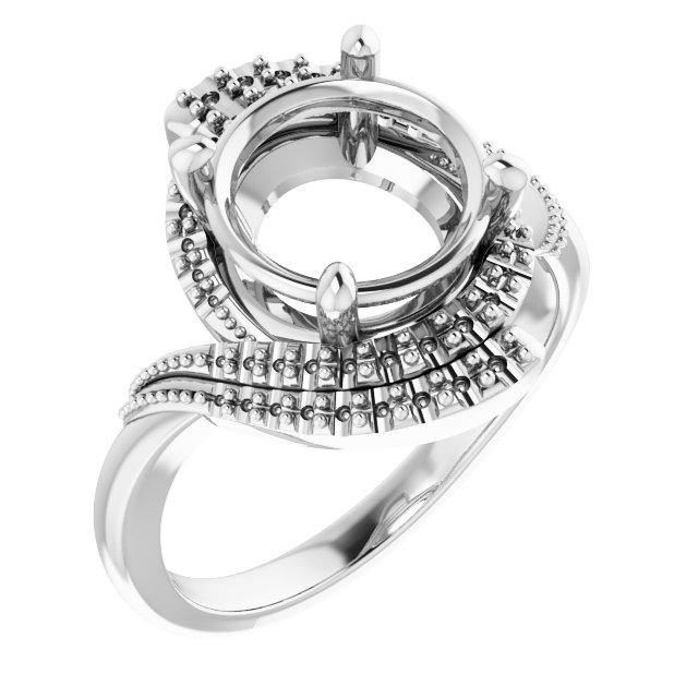 Halo-Style Beaded Ring