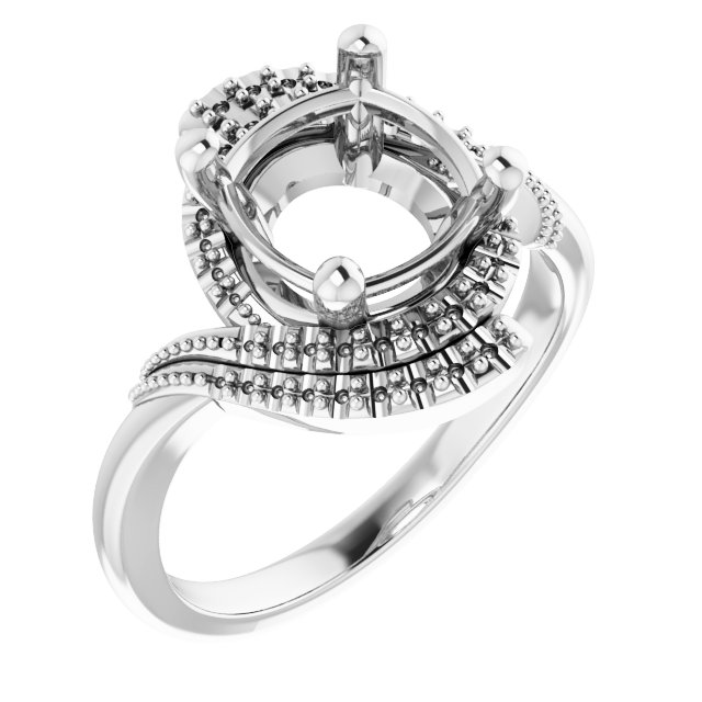 Halo-Style Beaded Ring