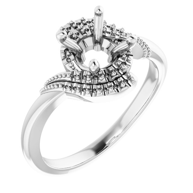 Halo-Style Beaded Ring