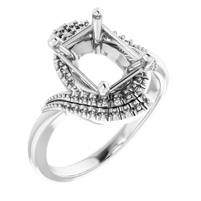 Halo-Style Beaded Ring