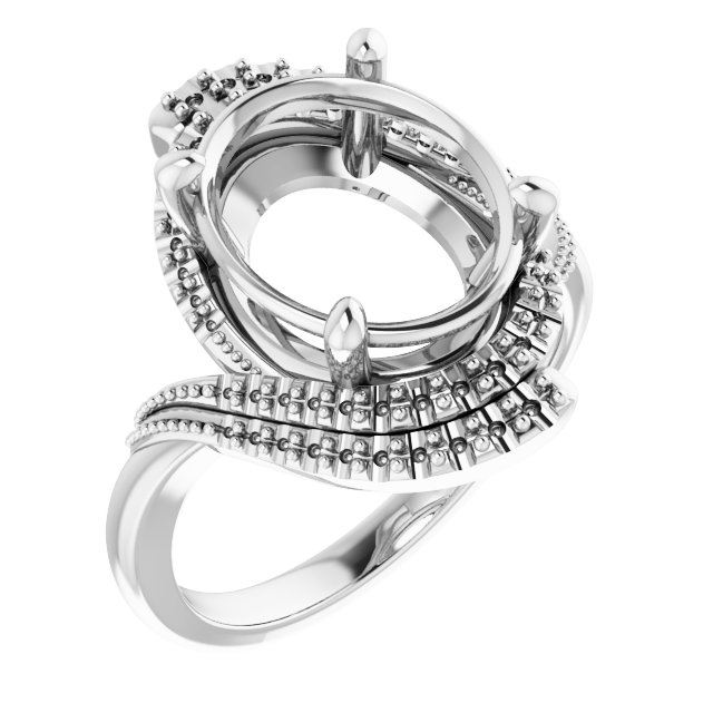 Halo-Style Beaded Ring