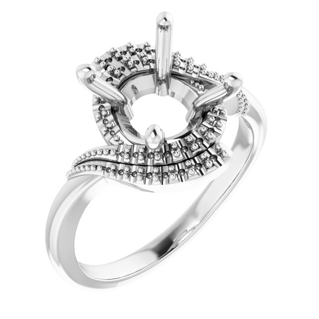 Halo-Style Beaded Ring