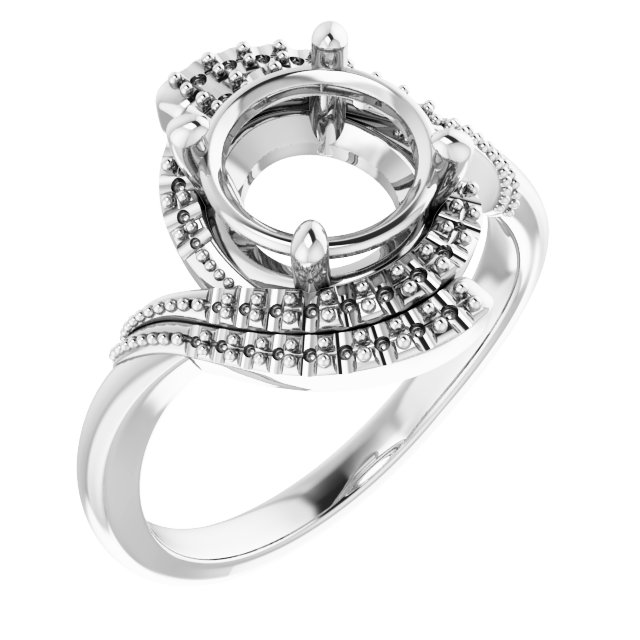 Halo-Style Beaded Ring