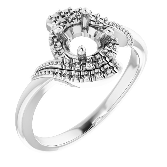 Halo-Style Beaded Ring