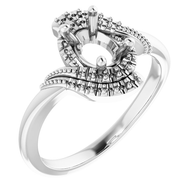 Halo-Style Beaded Ring