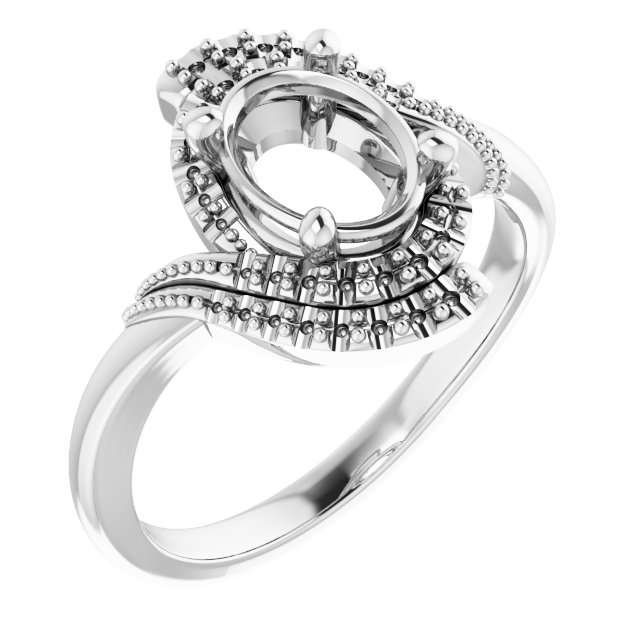 Halo-Style Beaded Ring
