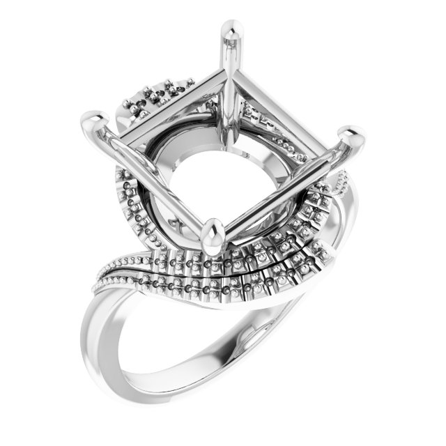 Halo-Style Beaded Ring