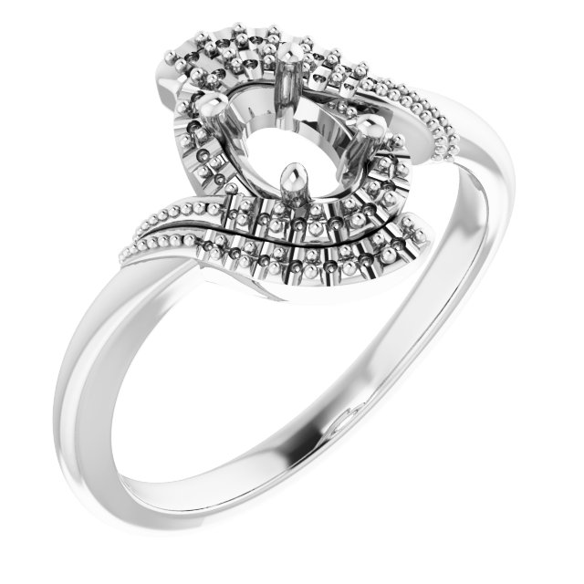 Halo-Style Beaded Ring