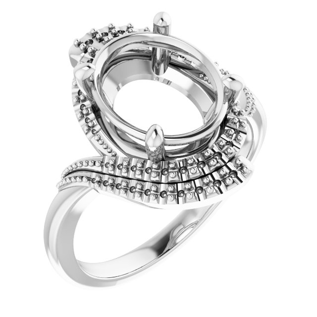 Halo-Style Beaded Ring