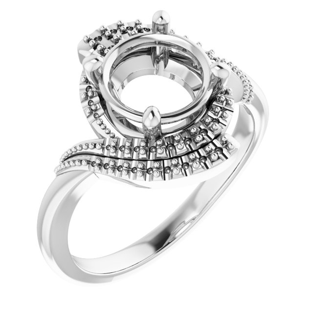 Halo-Style Beaded Ring